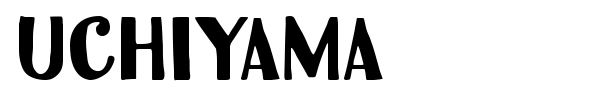 Uchiyama font