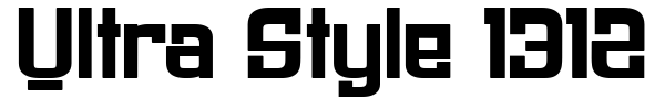 Ultra Style 1312 font