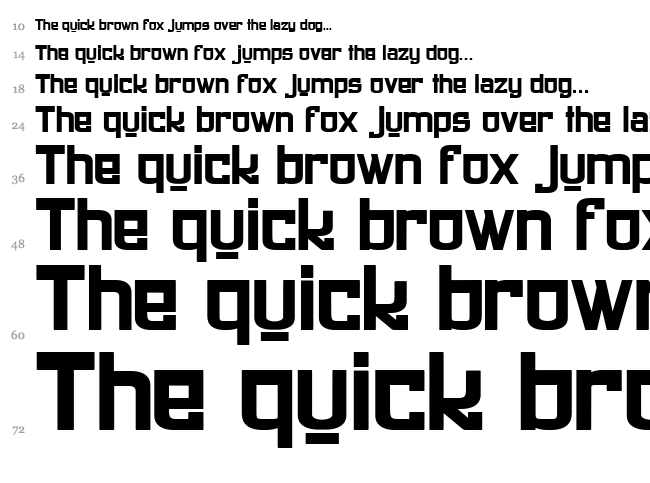 Ultra Style 1312 font waterfall