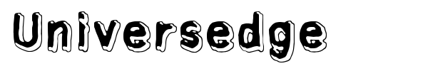 Universedge font
