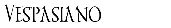 Vespasiano font preview