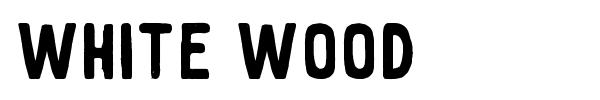 White Wood font