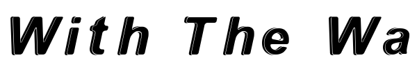 With The Waves font
