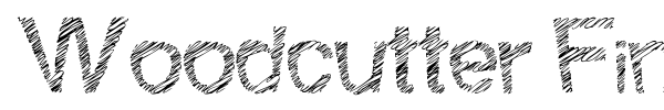 Woodcutter Fine Scketch font