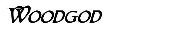 Woodgod font preview