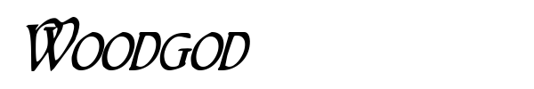 Woodgod font preview