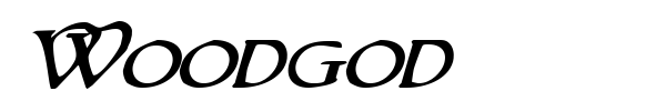 Woodgod font preview