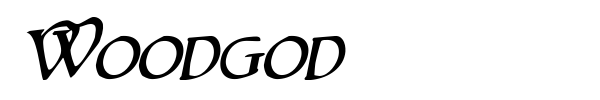 Woodgod font preview
