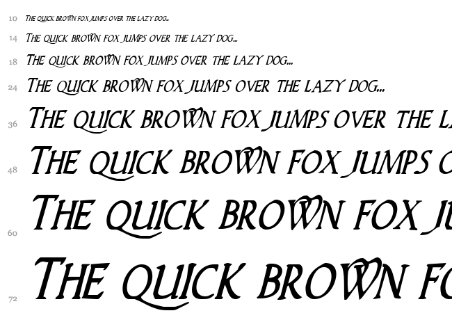 Woodgod font waterfall