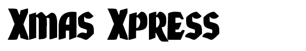 Xmas Xpress font preview