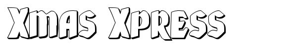 Xmas Xpress font preview