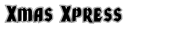 Xmas Xpress font preview