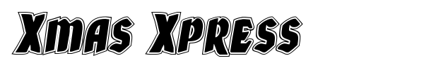 Xmas Xpress font preview