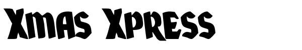 Xmas Xpress font preview