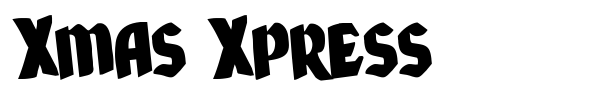 Xmas Xpress font preview