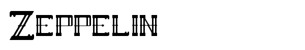 Zeppelin font