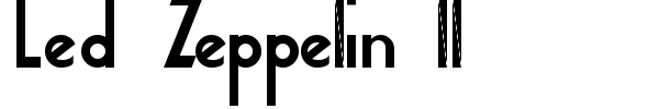 Led Zeppelin II font