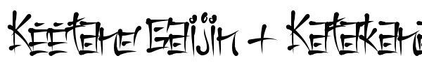 Keetano Gaijin + Katakana font