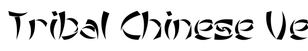Tribal Chinese Version font