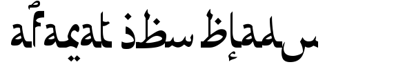 Afarat Ibn Blady font