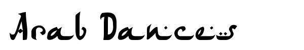 Arab Dances font