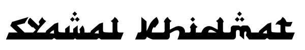 Syawal Khidmat font