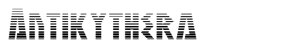 Antikythera font preview
