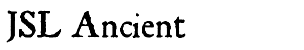 JSL Ancient font