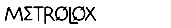 Metrolox font