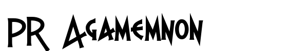PR Agamemnon font