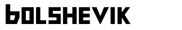 Bolshevik font preview