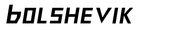 Bolshevik font preview