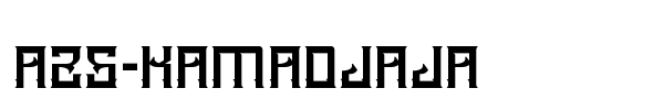 A25-Kamadjaja font