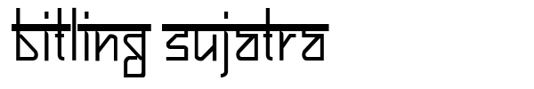 Bitling Sujatra font