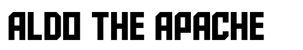 Aldo the Apache font
