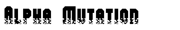 Alpha Mutation font