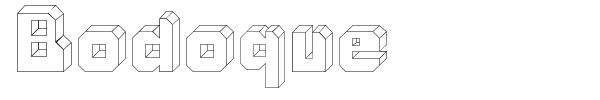 Bodoque font