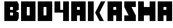 Booyakasha font