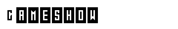 Gameshow font