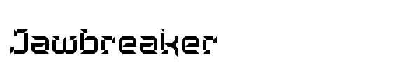 Jawbreaker font preview