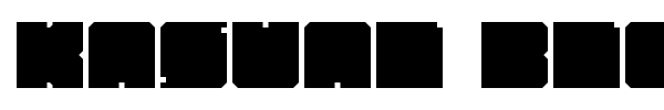 Kasual Bloks font preview