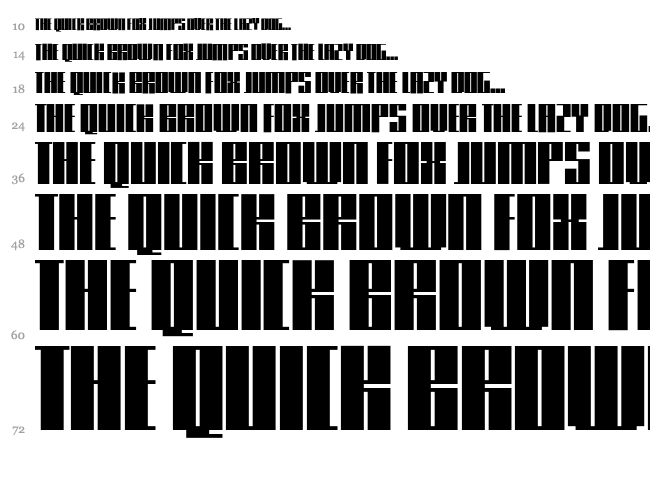 Knifer font waterfall