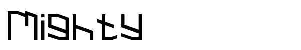 Mighty font preview
