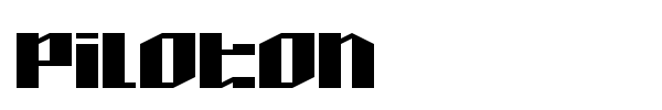 Piloton font