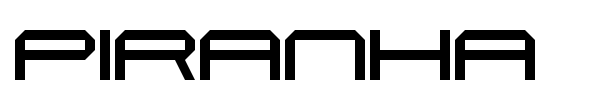 Piranha font