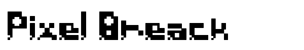 Pixel Breack font