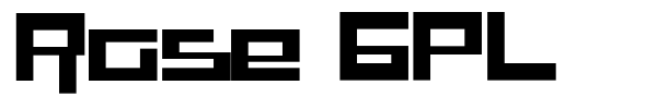 Rase GPL font