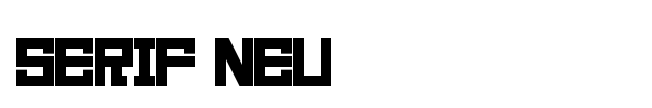 Serif Neu font