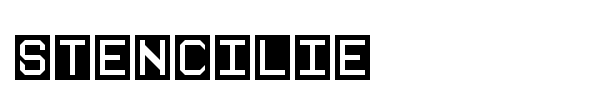 Stencilie font preview