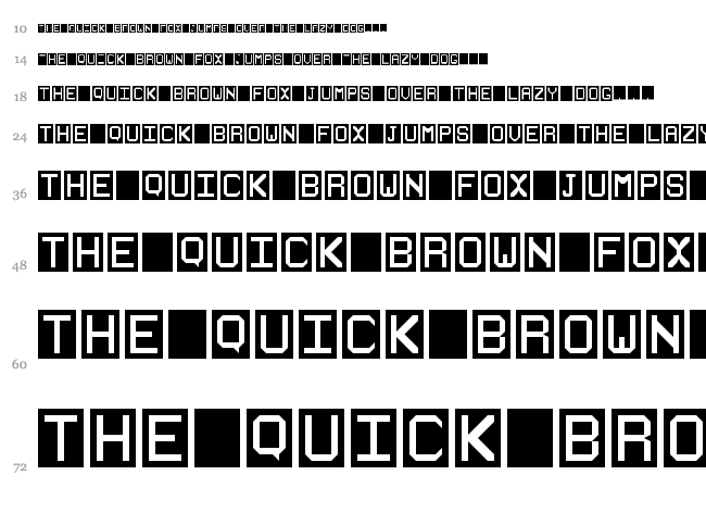 Stencilie font waterfall